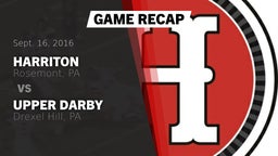 Recap: Harriton  vs. Upper Darby  2016