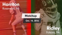 Matchup: Harriton  vs. Ridley  2016