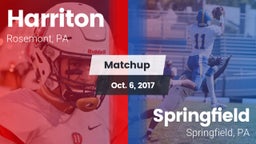 Matchup: Harriton  vs. Springfield  2017