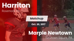 Matchup: Harriton  vs. Marple Newtown  2017