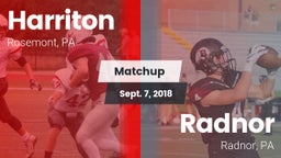 Matchup: Harriton  vs. Radnor  2018
