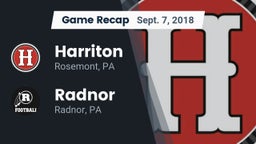 Recap: Harriton  vs. Radnor  2018