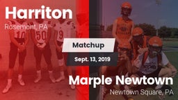 Matchup: Harriton  vs. Marple Newtown  2019
