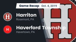 Recap: Harriton  vs. Haverford Township  2019