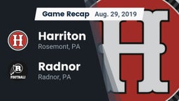 Recap: Harriton  vs. Radnor  2019