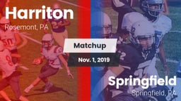 Matchup: Harriton  vs. Springfield  2019