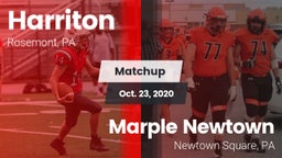 Matchup: Harriton  vs. Marple Newtown  2020