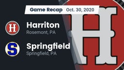 Recap: Harriton  vs. Springfield  2020