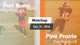 Matchup: Port Barre vs. Pine Prairie  2016