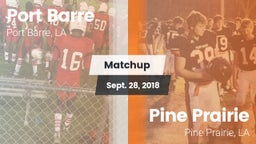 Matchup: Port Barre vs. Pine Prairie  2018