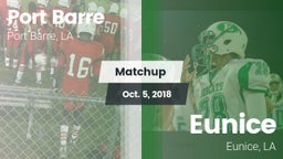 Matchup: Port Barre vs. Eunice  2018