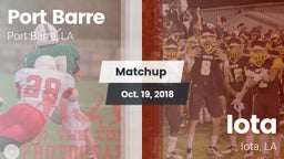 Matchup: Port Barre vs. Iota  2018