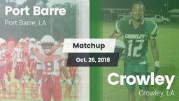 Matchup: Port Barre vs. Crowley  2018