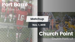 Matchup: Port Barre vs. Church Point  2018