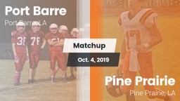 Matchup: Port Barre vs. Pine Prairie  2019