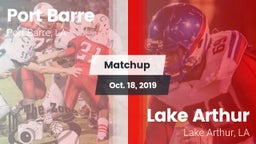 Matchup: Port Barre vs. Lake Arthur  2019