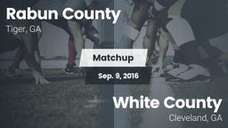 Matchup: Rabun County vs. White County  2016