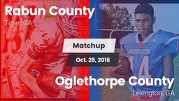 Matchup: Rabun County vs. Oglethorpe County  2016