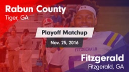 Matchup: Rabun County vs. Fitzgerald  2016