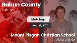 Matchup: Rabun County vs. Mount Pisgah Christian School 2017