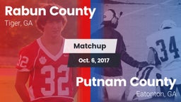 Matchup: Rabun County vs. Putnam County  2017