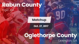 Matchup: Rabun County vs. Oglethorpe County  2017