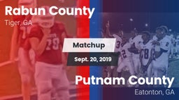Matchup: Rabun County vs. Putnam County  2019
