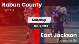 Matchup: Rabun County vs. East Jackson  2020