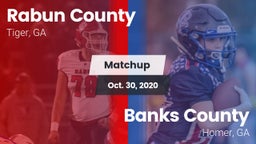 Matchup: Rabun County vs. Banks County  2020