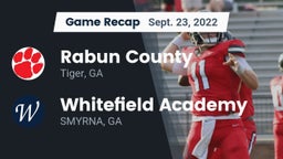 Recap: Rabun County  vs. Whitefield Academy 2022