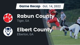 Recap: Rabun County  vs. Elbert County  2022