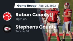 Recap: Rabun County  vs. Stephens County  2023
