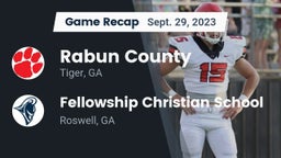 Recap: Rabun County  vs. Fellowship Christian School 2023