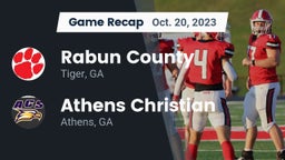 Recap: Rabun County  vs. Athens Christian  2023