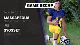 Recap: Massapequa  vs. Syosset  2015