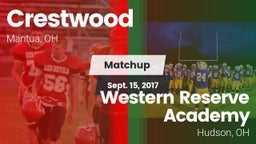 Matchup: Crestwood vs. Western Reserve Academy 2017