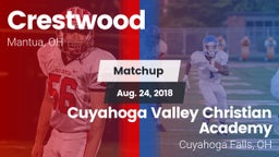 Matchup: Crestwood vs. Cuyahoga Valley Christian Academy  2018