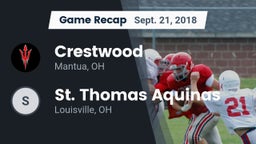 Recap: Crestwood  vs. St. Thomas Aquinas  2018