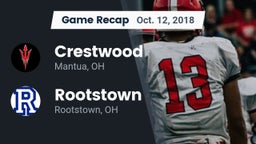 Recap: Crestwood  vs. Rootstown  2018