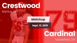 Matchup: Crestwood vs. Cardinal  2019