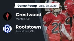 Recap: Crestwood  vs. Rootstown  2020