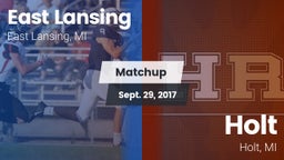 Matchup: East Lansing High vs. Holt  2017