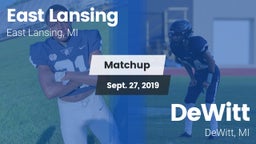 Matchup: East Lansing High vs. DeWitt  2019