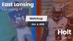 Matchup: East Lansing High vs. Holt  2019