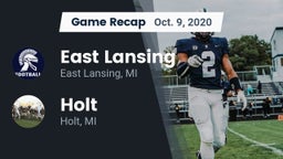 Recap: East Lansing  vs. Holt  2020