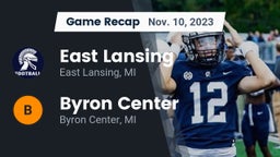 Recap: East Lansing  vs. Byron Center  2023