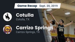 Recap: Cotulla  vs. Carrizo Springs  2019