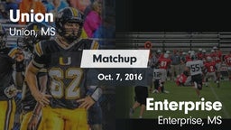 Matchup: Union vs. Enterprise  2016