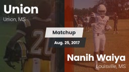 Matchup: Union vs. Nanih Waiya  2017