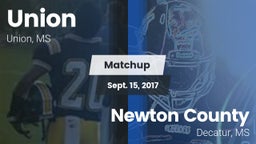 Matchup: Union vs. Newton County  2017